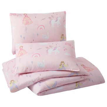 Peking Handicraft Fairytale Princess 3-Piece Full/Queen Comforter Set in Pink, , large