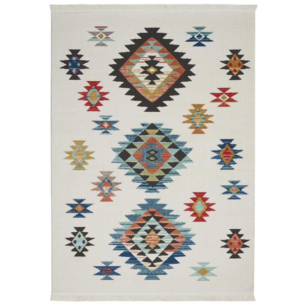 Nourison Navajo NAV07 2"2" x 4"3" White Area Rug, , large
