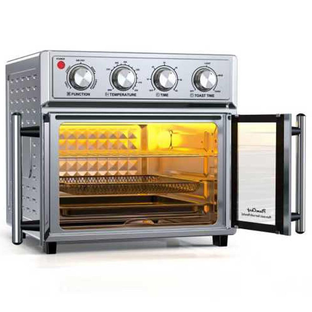 HOMLUX 26 Qt Extra-Large Air Fryer Toaster Oven in Silver, , large