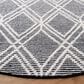 Safavieh Natura NAT478A 6" Round Ivory and Black Area Rug, , large