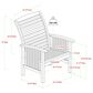 Walker Edison Midland Patio Chairs in Brown (Set of 2), , large