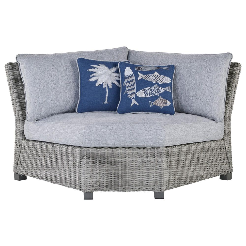 Ashley Naples Beach 4-Piece Outdoor Sectional in Gray, , large