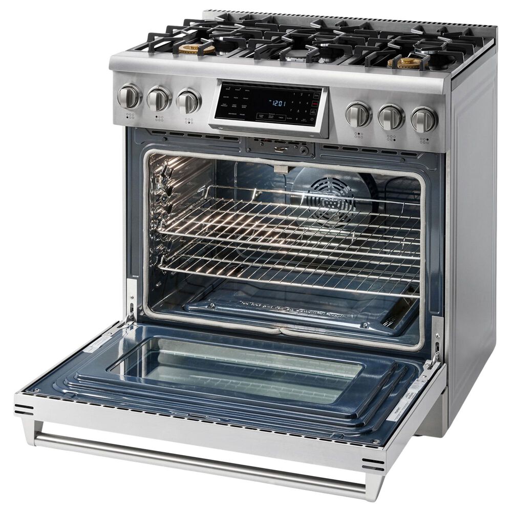 Thor Kitchen THOR 6.0 cu. Ft. Freestanding LP Gas Range with True Convection and Self Cleaning - Stainless Steel, , large