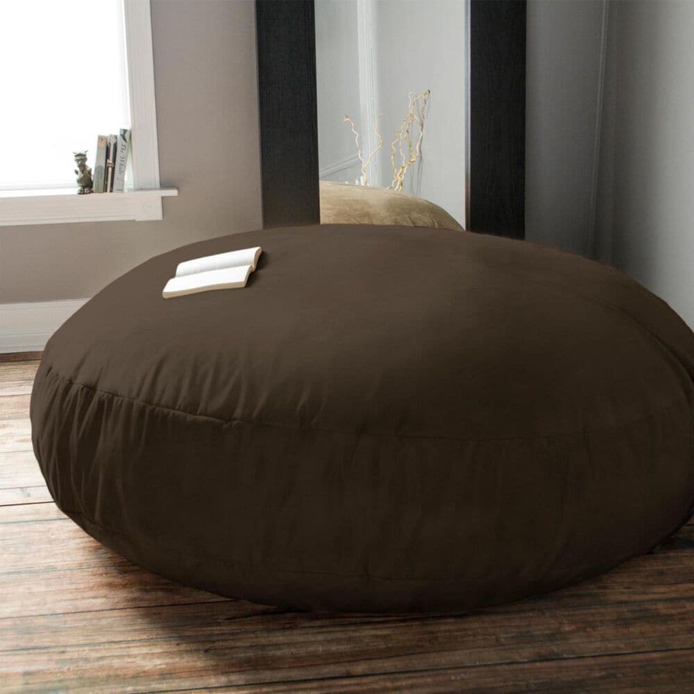 Jaxx 6&#39; Cocoon Large Bean Bag Chair in Chocolate, , large