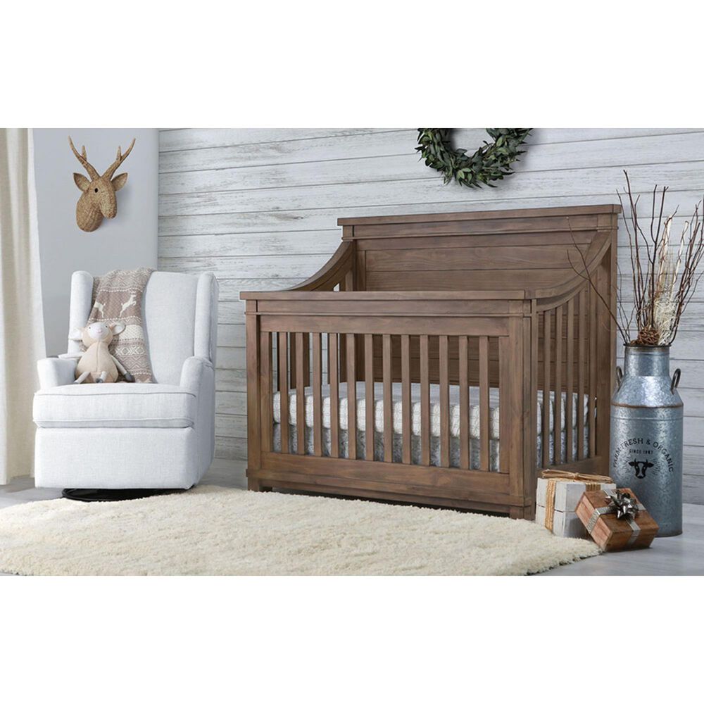 Baby Appleseed Rowan Flat Top 4-In-1 Convertible Crib in Sandwash, , large