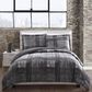 Pem America Style 212 3-Piece King Plaid Comforter Set in Gray, , large
