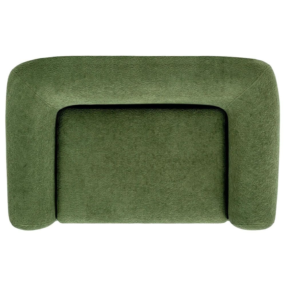 Jennifer Taylor Home Louie Alpine 36.5" Medium Sherpa Dog Sofa Bed in Moss Green, , large