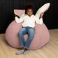 Jaxx HopSeat Bunny Oval Shaped Large Bean Bag Chair in Pink, , large