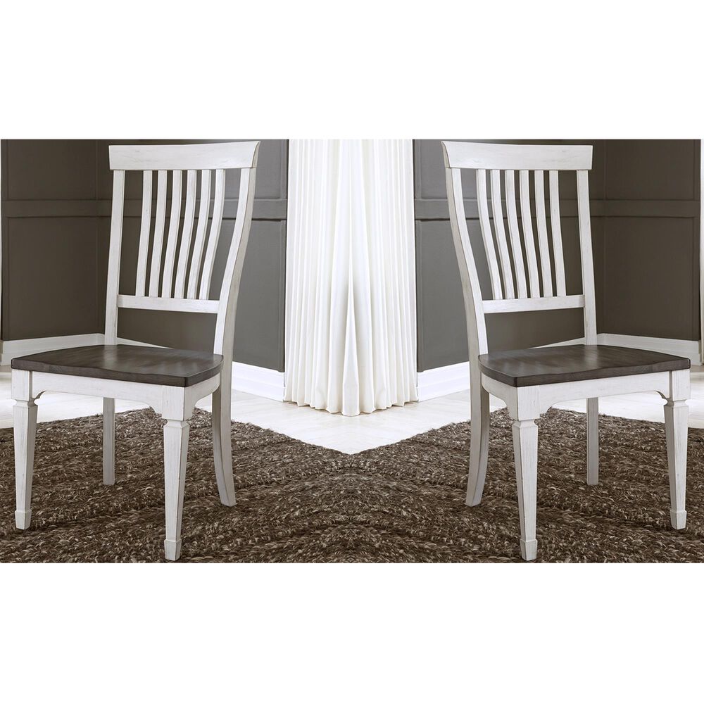 Belle Furnishings Allyson Park Side Chair in White (Set of 2), , large