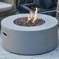 Elementi Fire Tramore Round Natural Gas Fire Table in Gray, , large