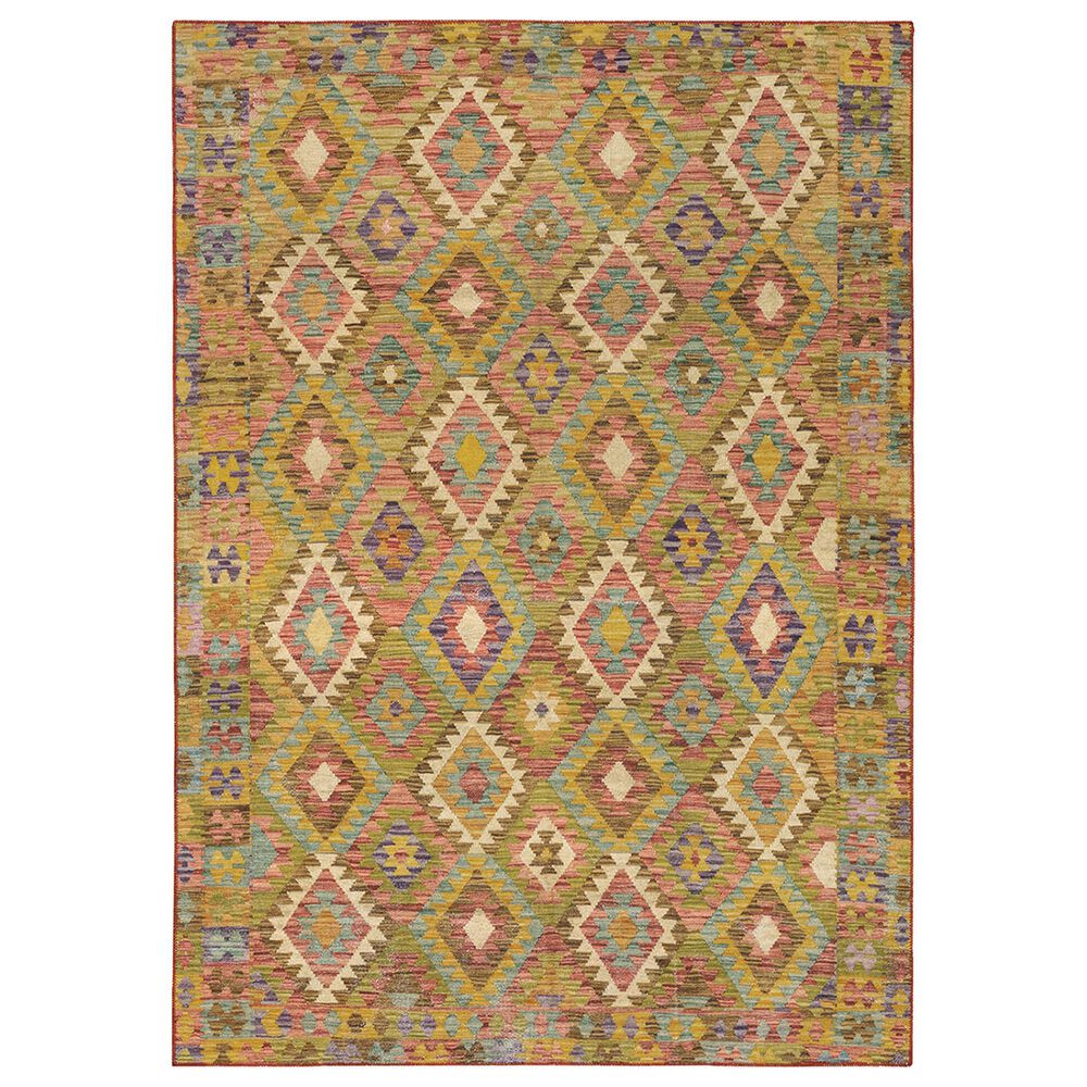 Oriental Weavers Malibu 5" x 7" Gold and Multicolor Area Rug, , large