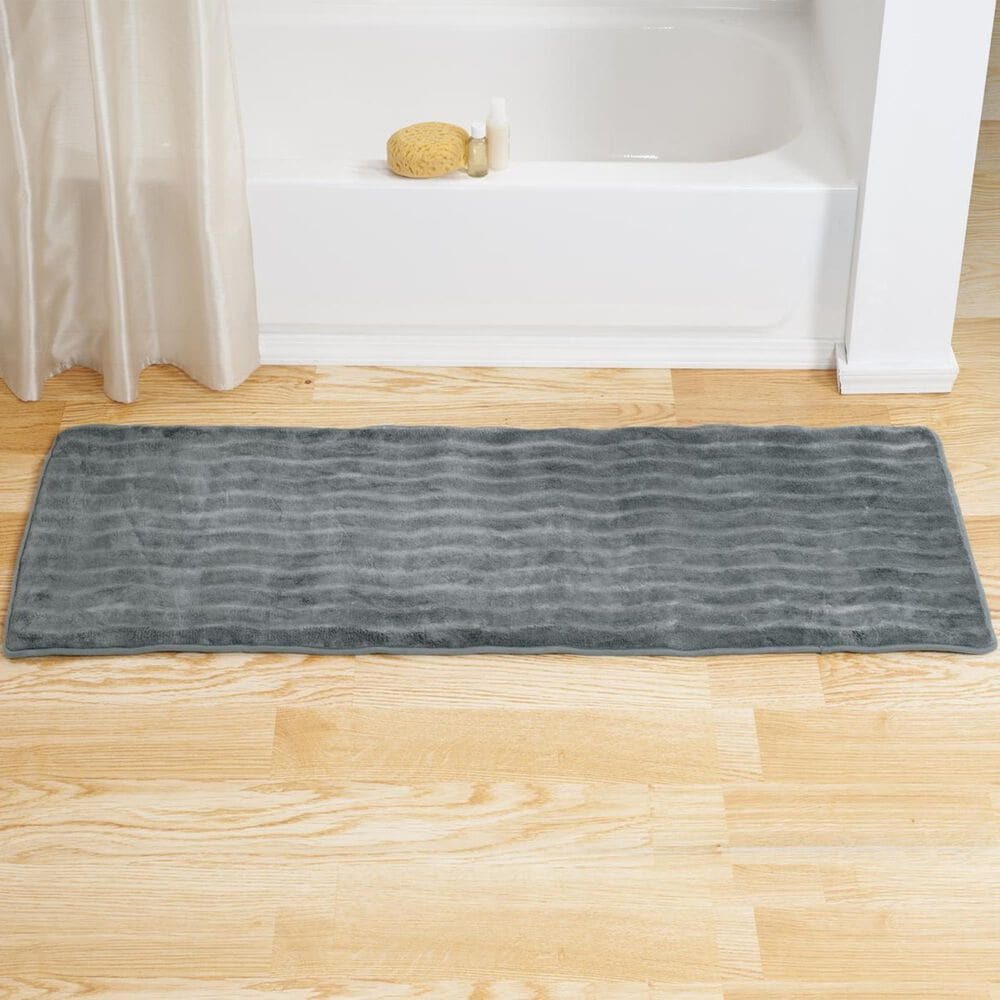Timberlake Lavish Home Memory Foam Extra Long Bath Rug Mat, , large