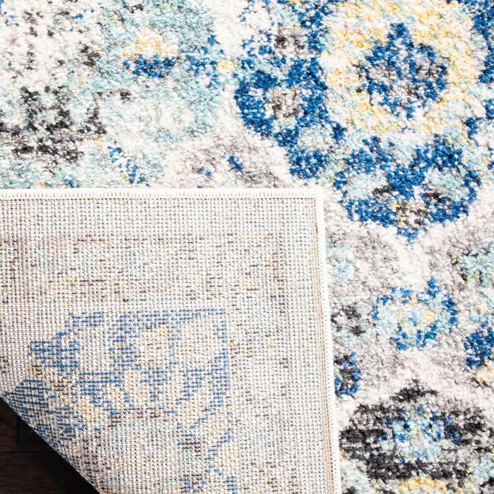 Safavieh Madison MAD611A 2&#39;3&quot; x 16&#39; Ivory and Aqua Runner, , large