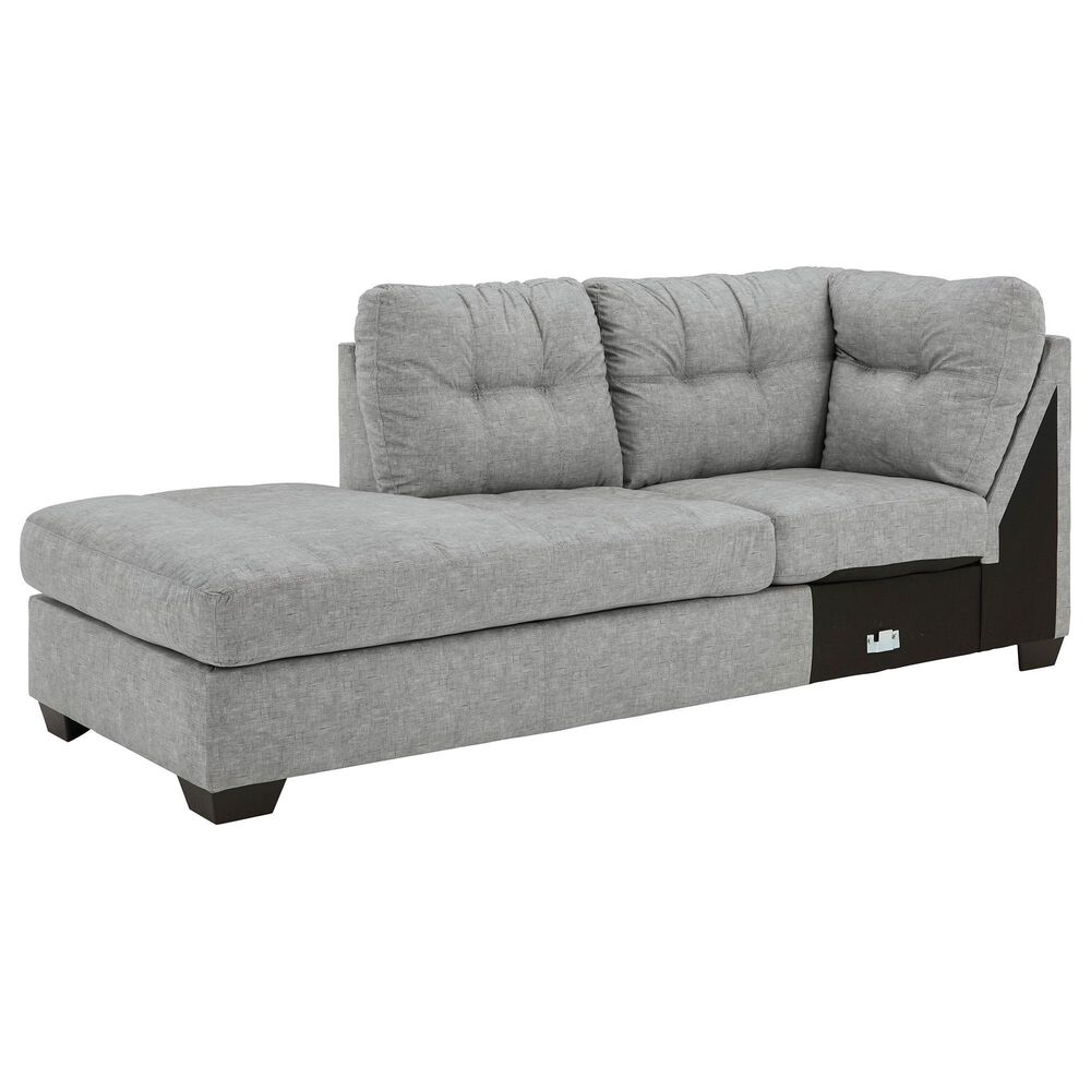 Signature Design by Ashley Falkirk 2-Piece Left Facing Sleeper Sectional with Chaise in Steel, , large