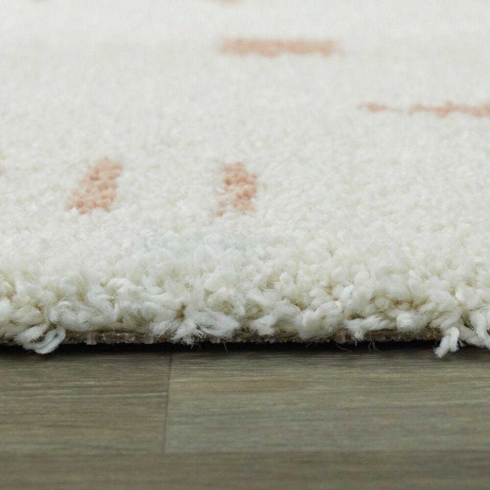 Balta Rugs Rupa 3090656 4&#39;4&quot; x 6&#39; White and Pink Area Rug, , large