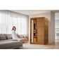EZlife Llumeneres 2-Person Full Spectrum Nero Zero EMF Far IR Sauna in Natural Hemlock, , large