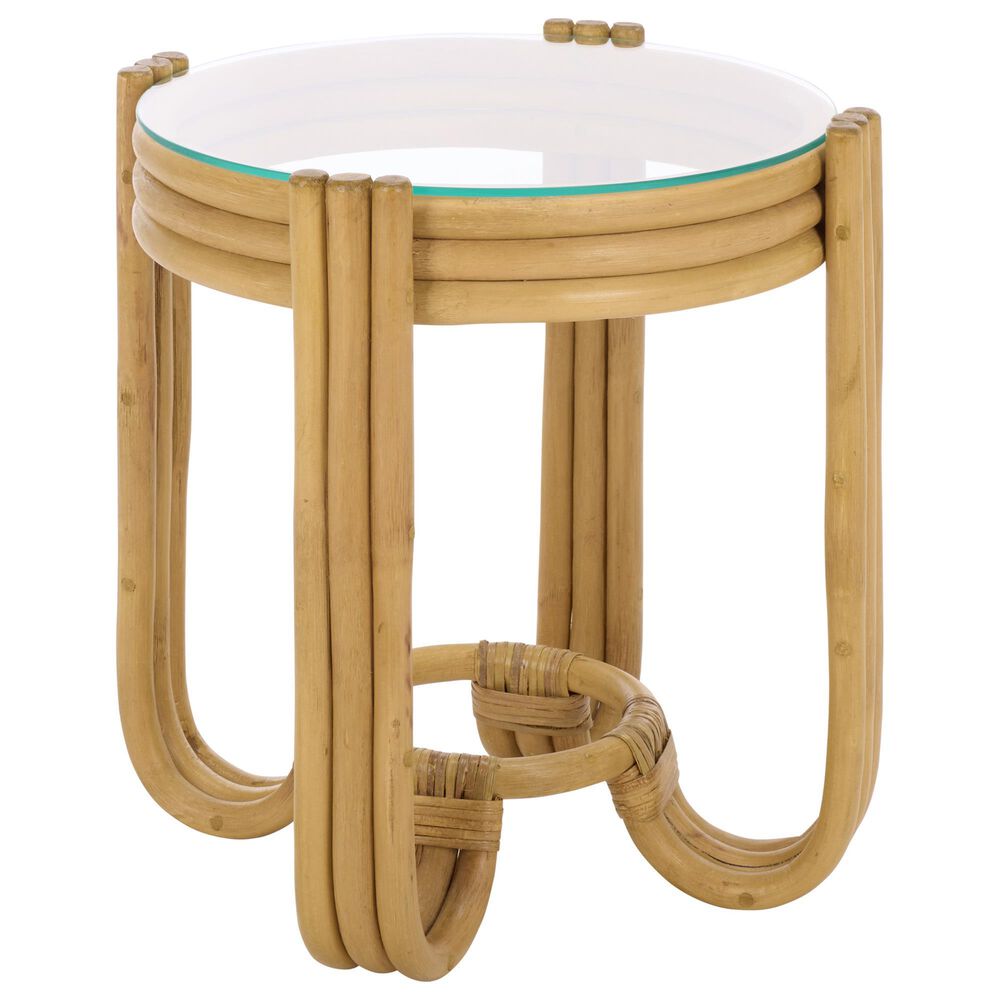 Safavieh Bilian Round Accent Table in Natural, , large