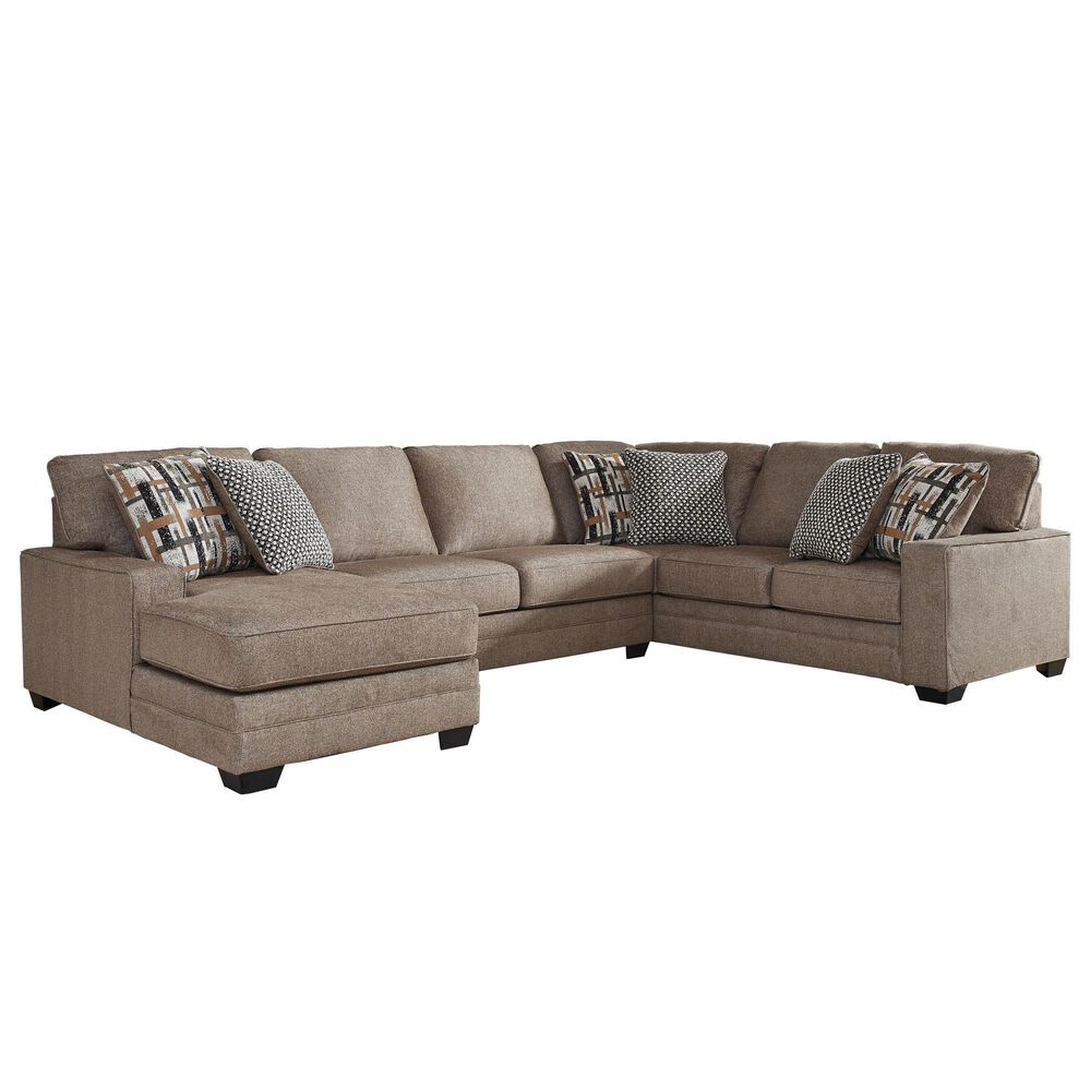 Ashley Cannonbrook 3-Piece Sectional in Cannonbrook Nutmeg, , large