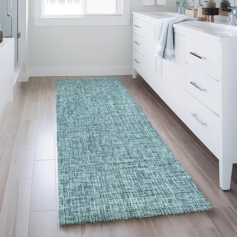 Dalyn Rug Company Voyage VY1 Teal 2'3" x 7'6" Runner, , large