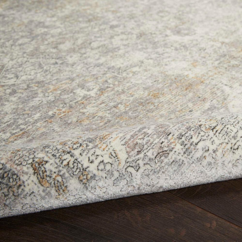 Nourison Starry Nights STN03 5&#39; x 7&#39; Silver and Cream Area Rug, , large