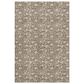 Dalyn Rug Company Soft Essentials Floral Mocha 3" x 5" Indoor/Outdoor Area Rug, , large