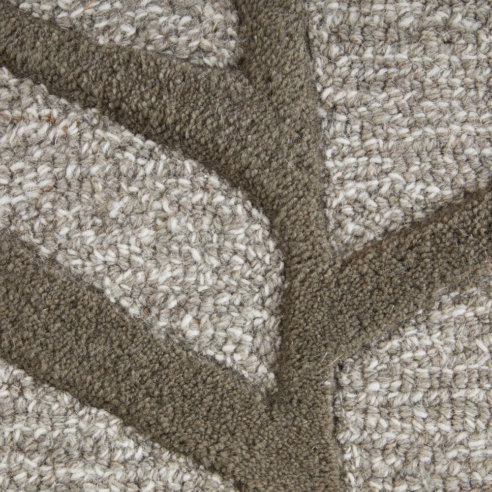 Feizy Kimball Gray, Taupe and Ivory 3&#39;6&quot; x 5&#39;6&quot; Area Rug, , large