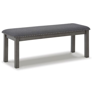 Signature Design by Ashley Myshanna Dining Bench in Antiqued Gray, , large