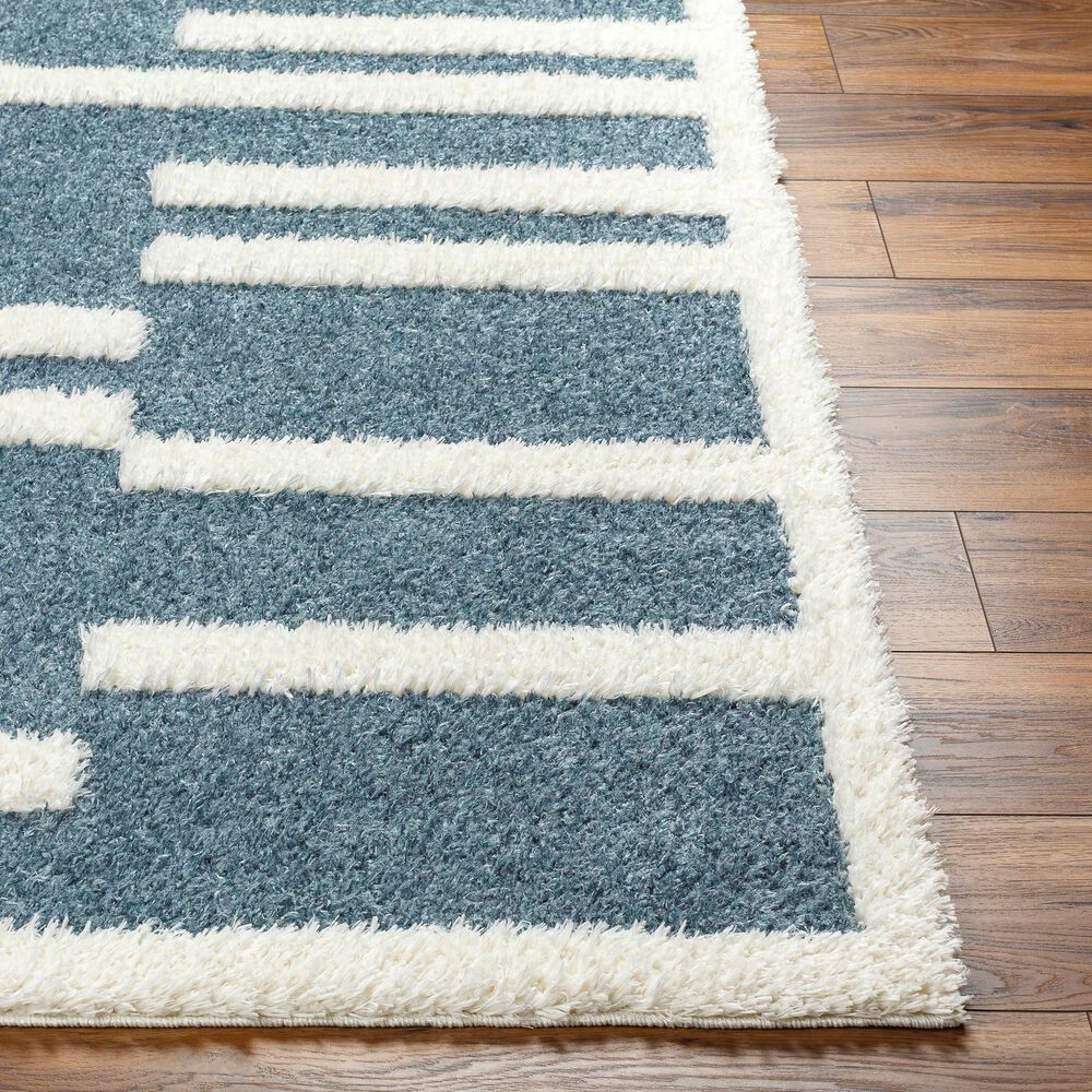 Surya Rodos 5&#39;3&quot; x 7&#39; Blue, Beige, Grey Area Rug, , large