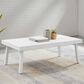 Linon Home Decor Holland Aluminum Coffee Table in White, , large
