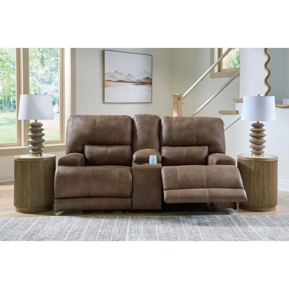 Ashley Beckley Place Power Reclining Loveseat in Earth, , large