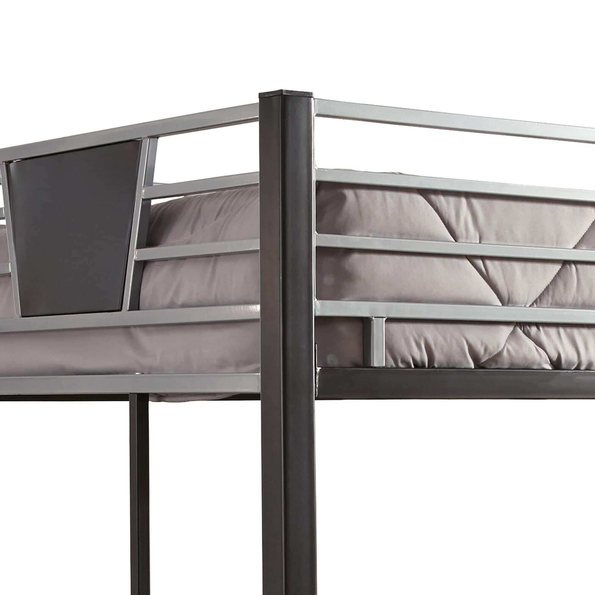 Signature Design by Ashley Dinsmore Twin over Twin Bunk Bed with Ladder in Black Gray Shop NFM