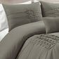 Triangle Home Fashions Arora Pleat 3-Piece Queen Comforter Set in Dark Gray, , large