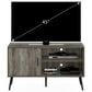 HOMLUX 43.3" TV Stand with 1-Door in French Oak, , large