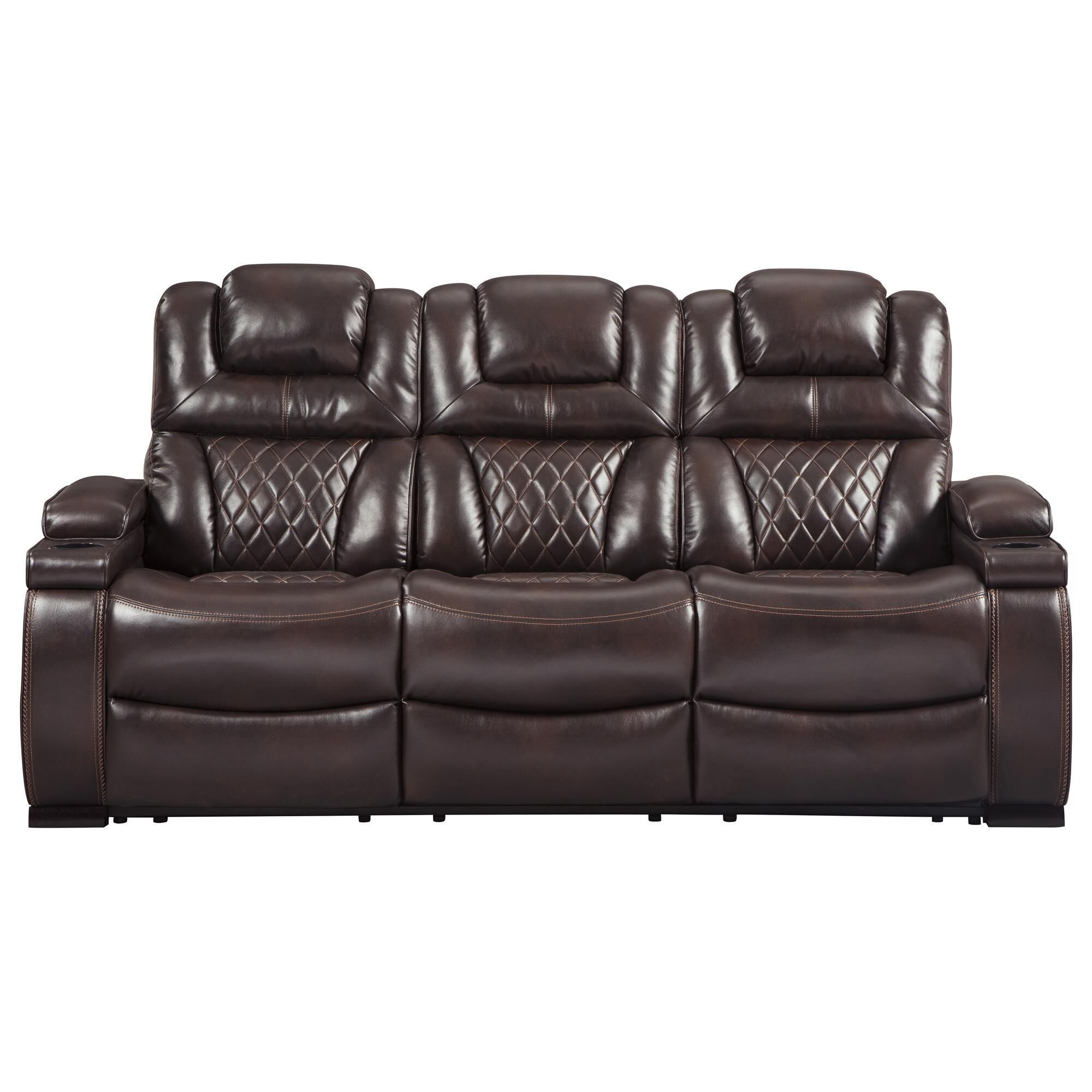 Signature Design by Ashley Warnerton Power Sofa with Headrest in