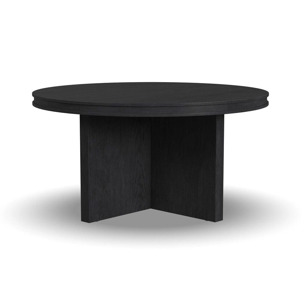 Flexsteel Waterfall Round Coffe Table in Ebony, , large