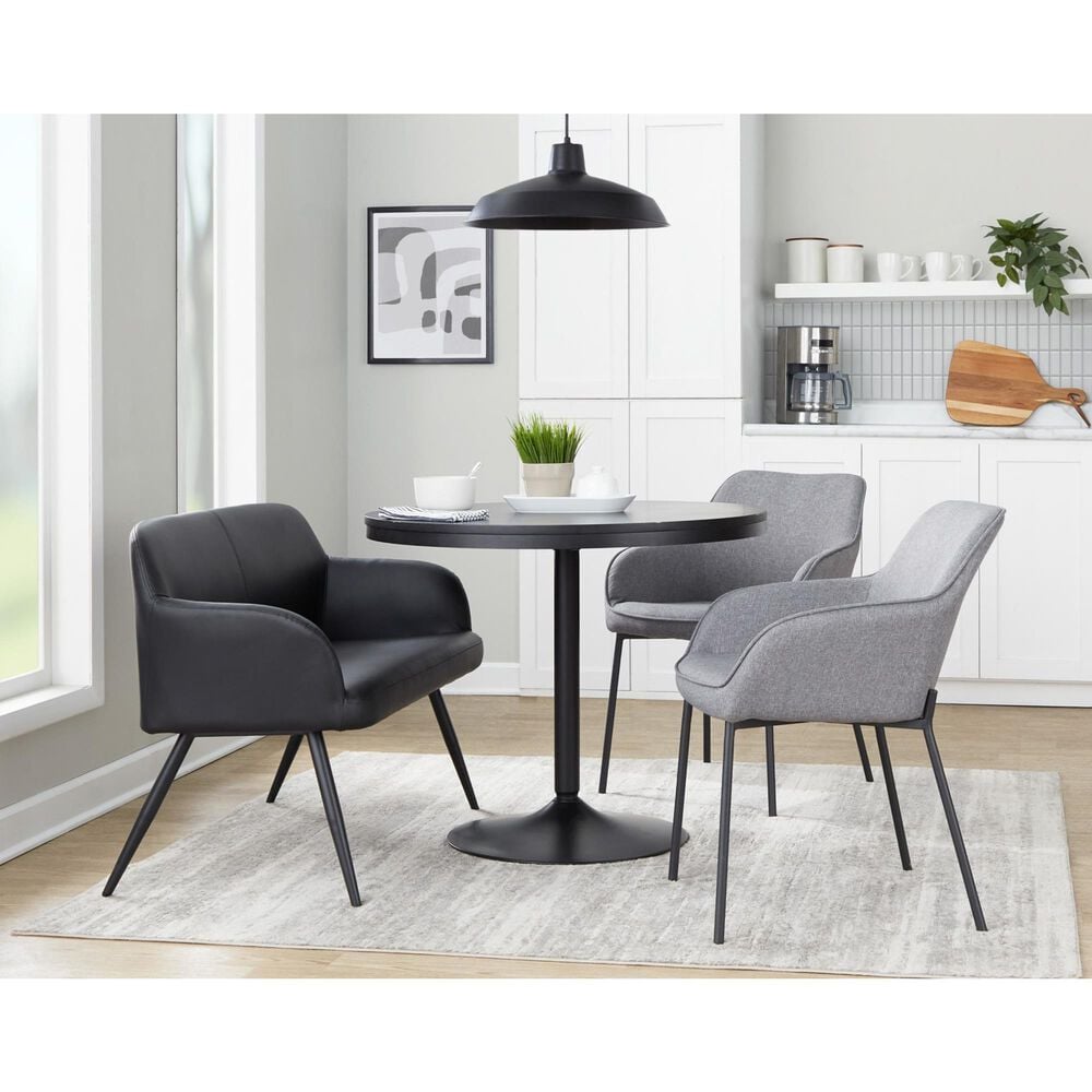 Lumisource Dakota Dining Table in Black - Table Only, , large