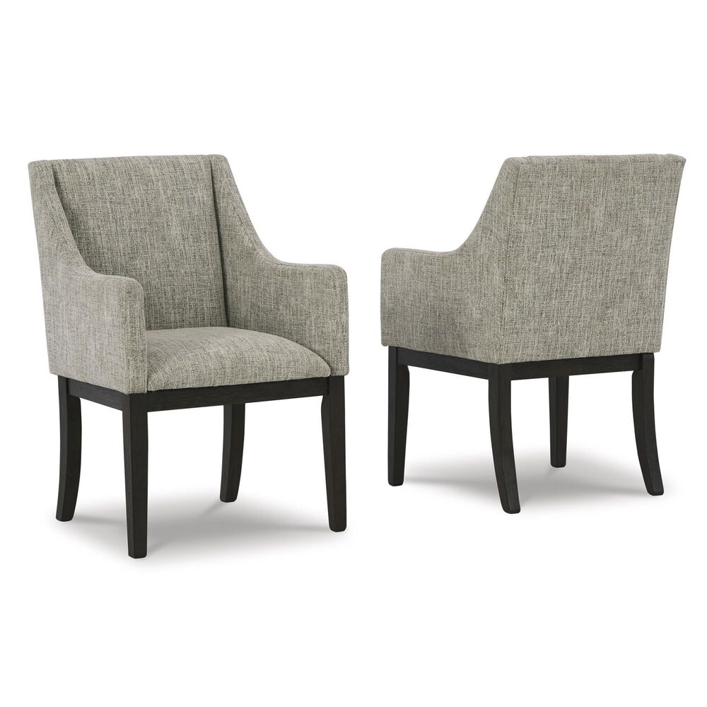 Millenium Burkhaus Arm Chair with Beige and Brown Cushion in Dark Brown, , large