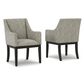Millenium Burkhaus Arm Chair with Beige and Brown Cushion in Dark Brown, , large