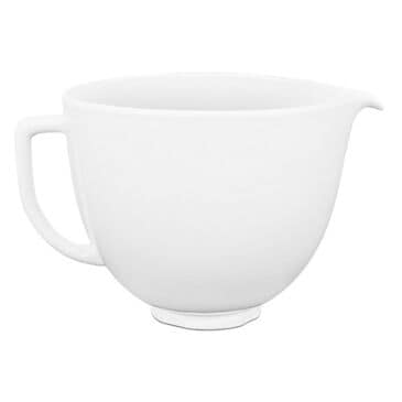 KitchenAid 5 Quart Ceramic Bowl in White Chocolate, , large