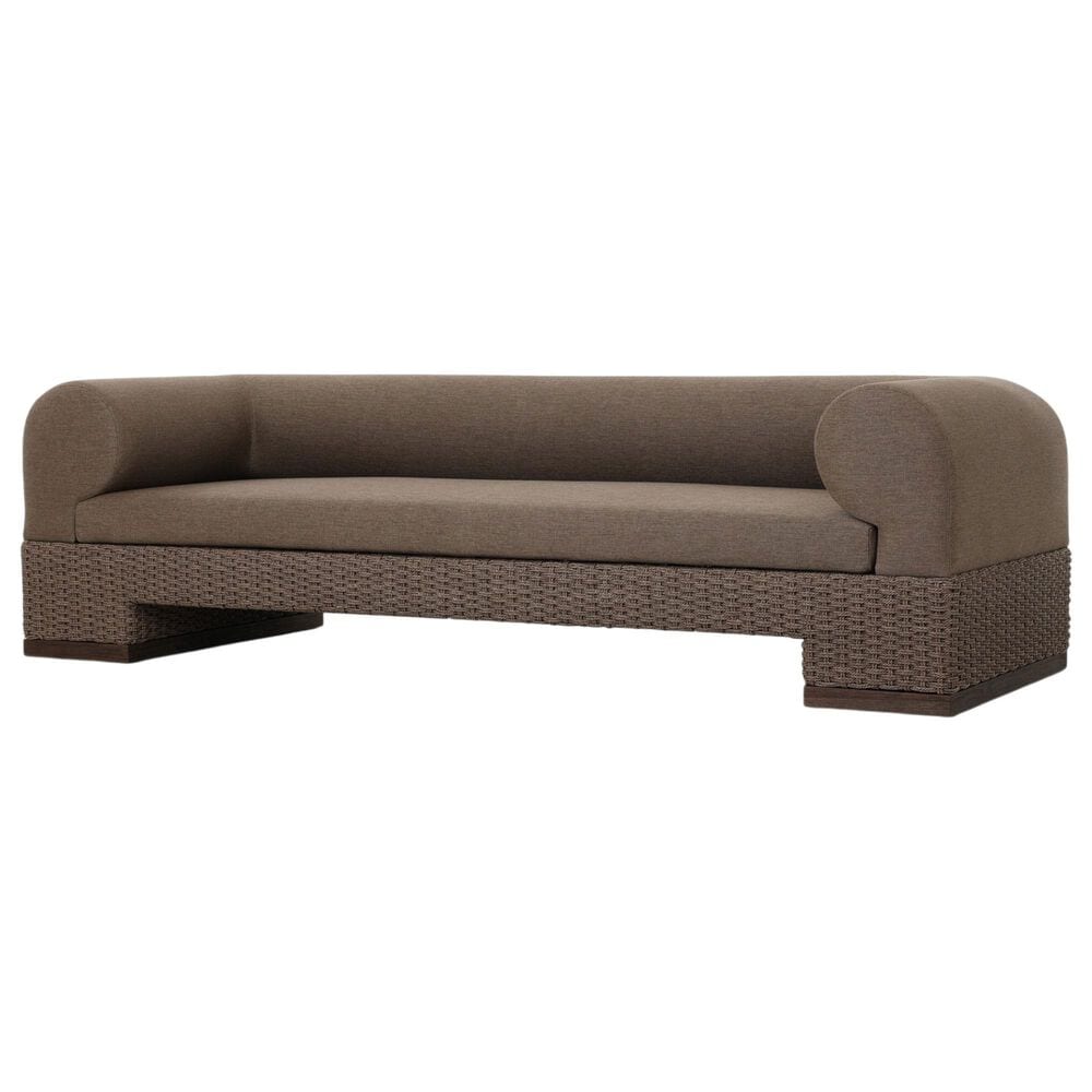 Four Hands Joss Outdoor Sofa in Ellor Brown, , large