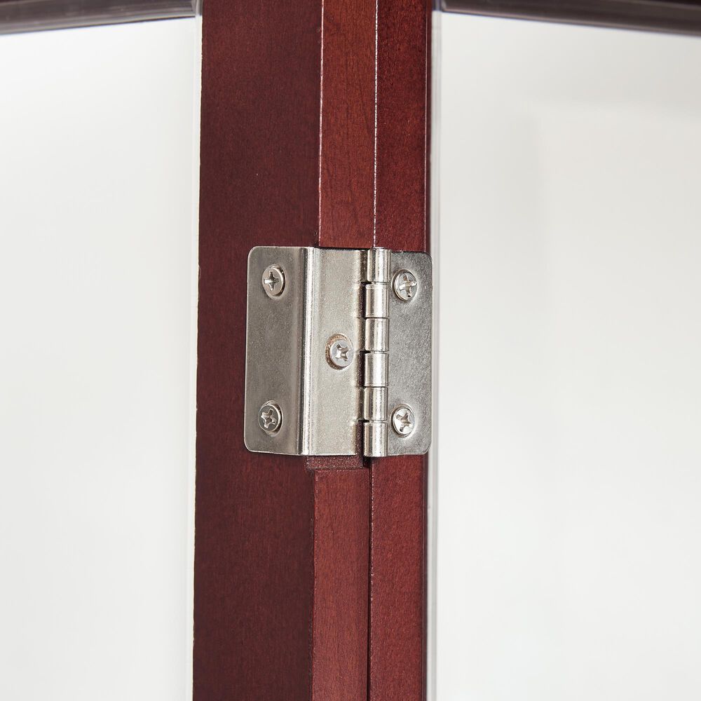 GigaCloud Curio Cabinet with Light in Cherry, , large