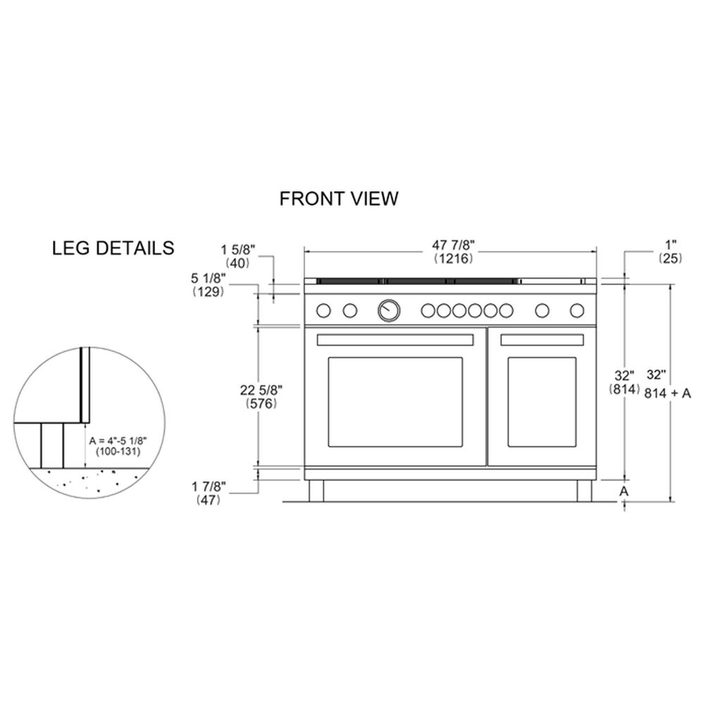 Bertazzoni Heritage 4.6 Cu. Ft. Freestanding Dual Fuel Range in Nero Black, , large