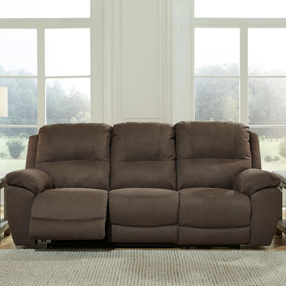 Ashley Next-Gen Gaucho Manual Reclining Sofa in Espresso, , large