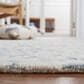 Safavieh Micro-Loop MLP532A 2"3" x 8" Ivory and Blue Runner, , large