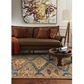 Capel Charise Kazak 10" x 14" Blue and Multicolor Area Rug, , large