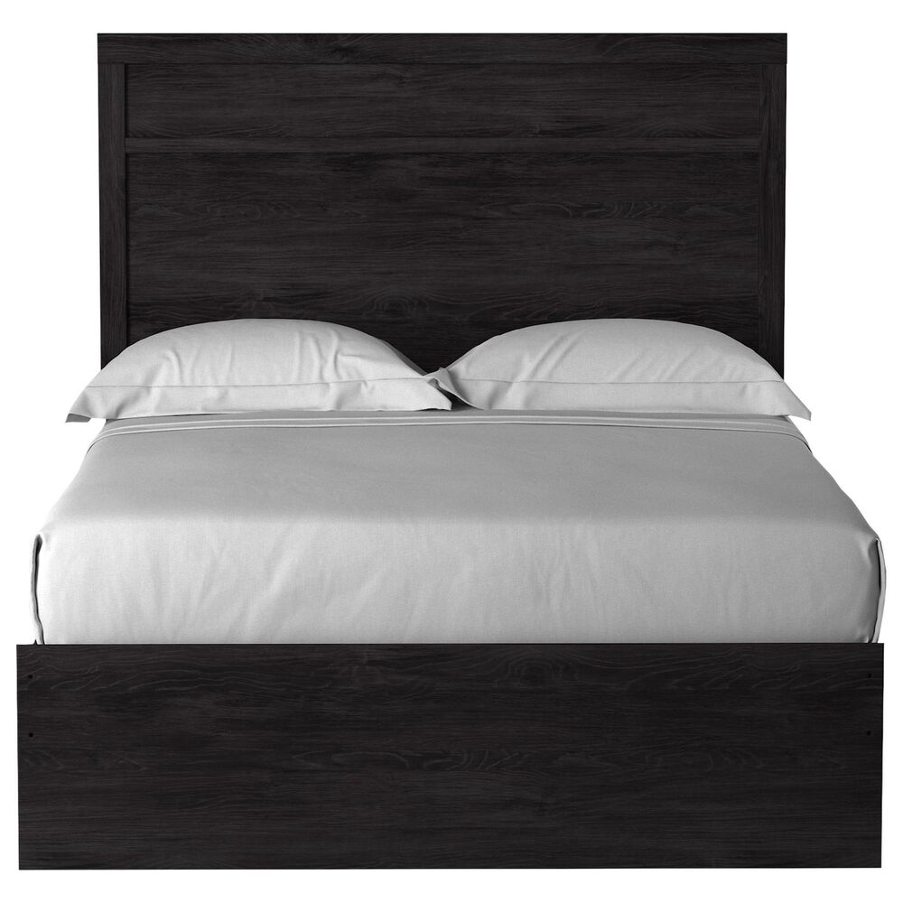 Ashley Belachime Full Panel Bed with Dresser Chest and 2 Nightstands in Dark Charcoal, , large