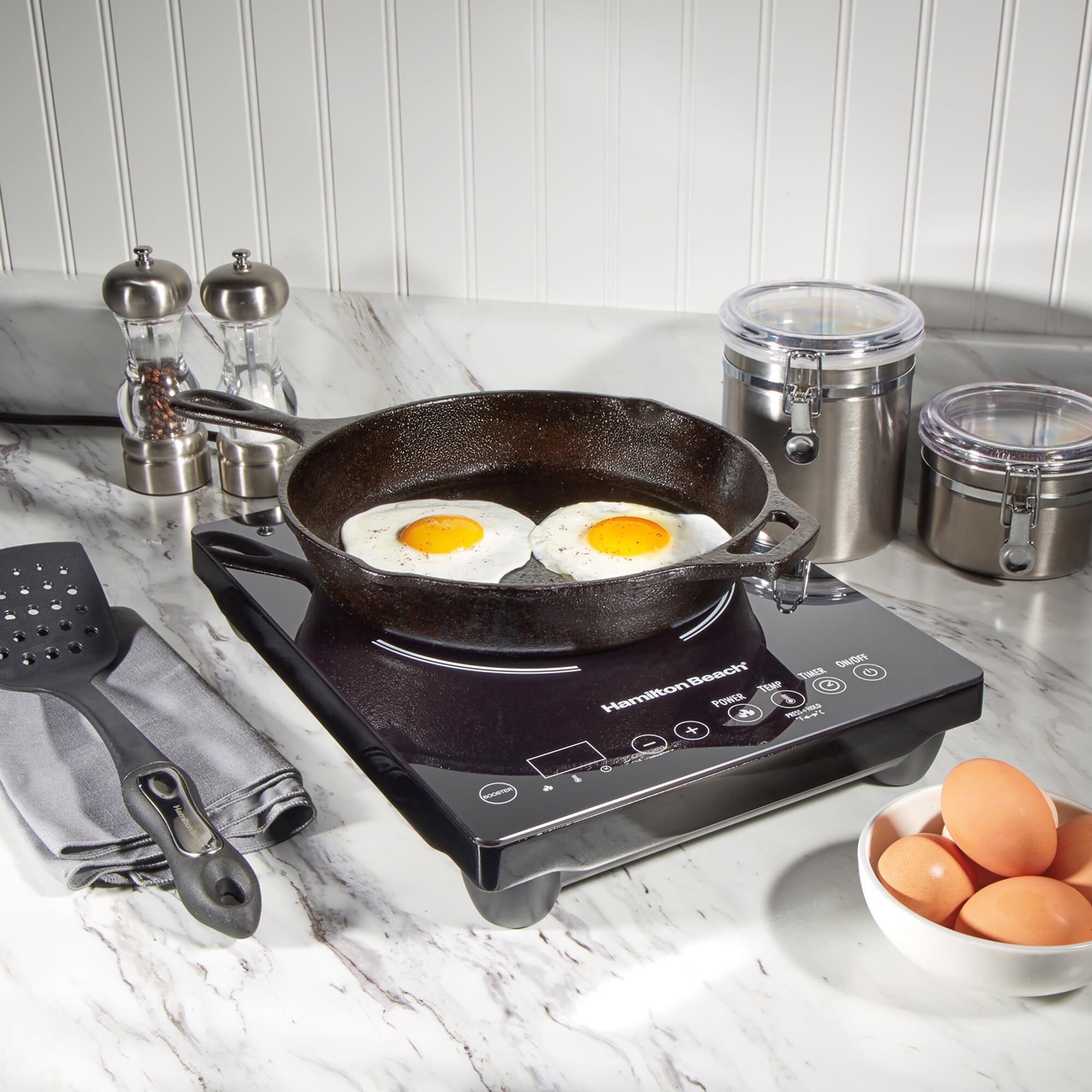 Portable electric induction shop cooker