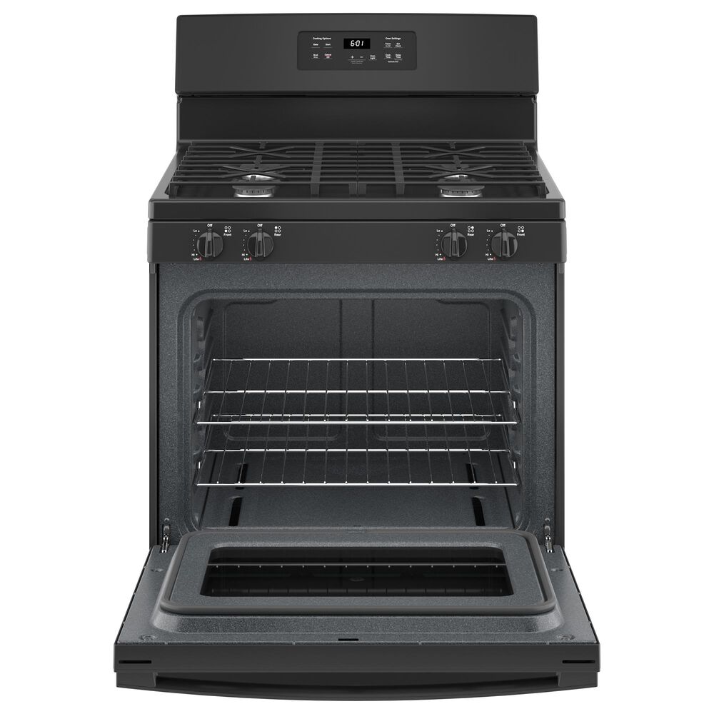 GE Appliances 30" Freestanding Gas Range with Electronic Touch Controls in Black, , large
