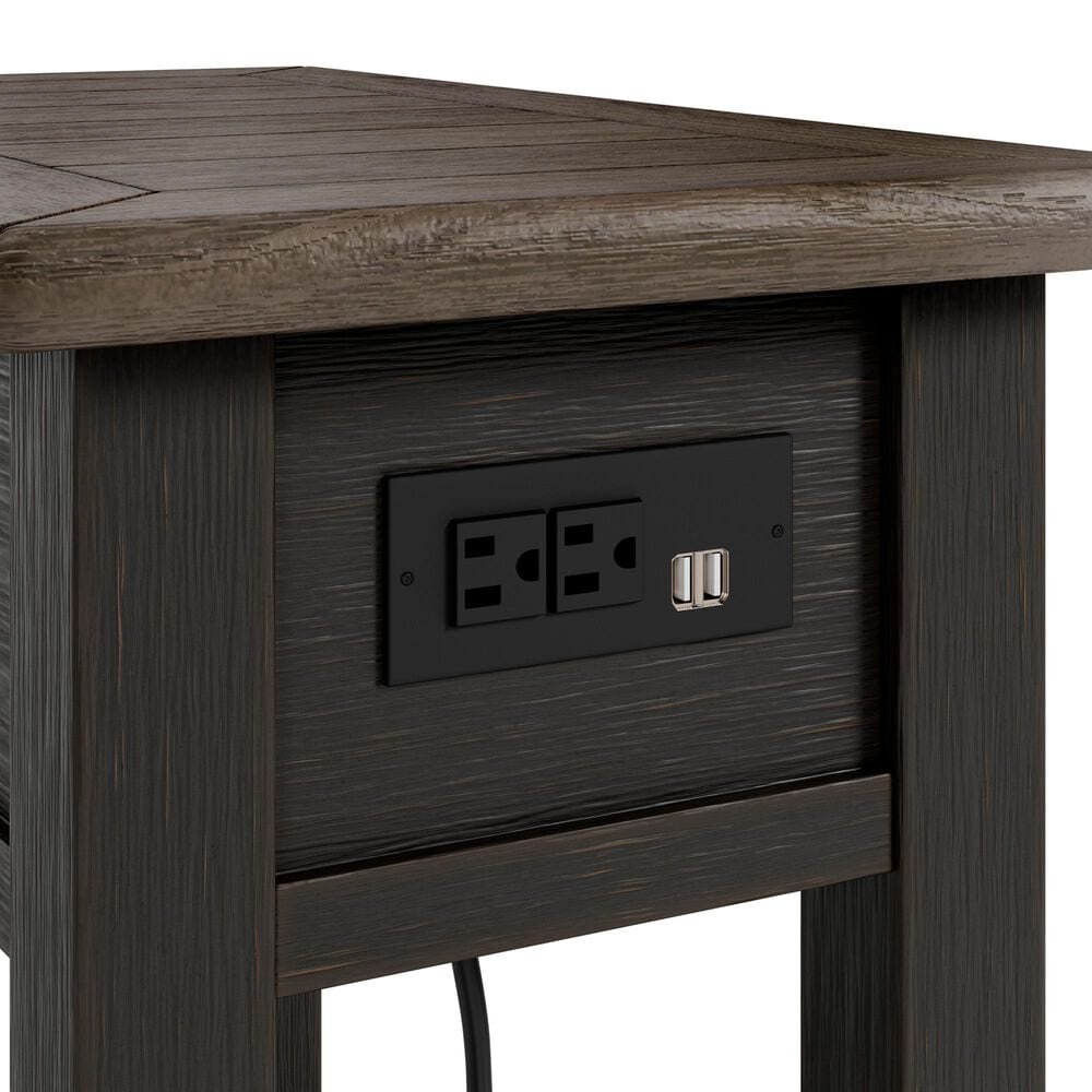 Ashley Tyler Creek End Table in Grayish Brown and Black, , large