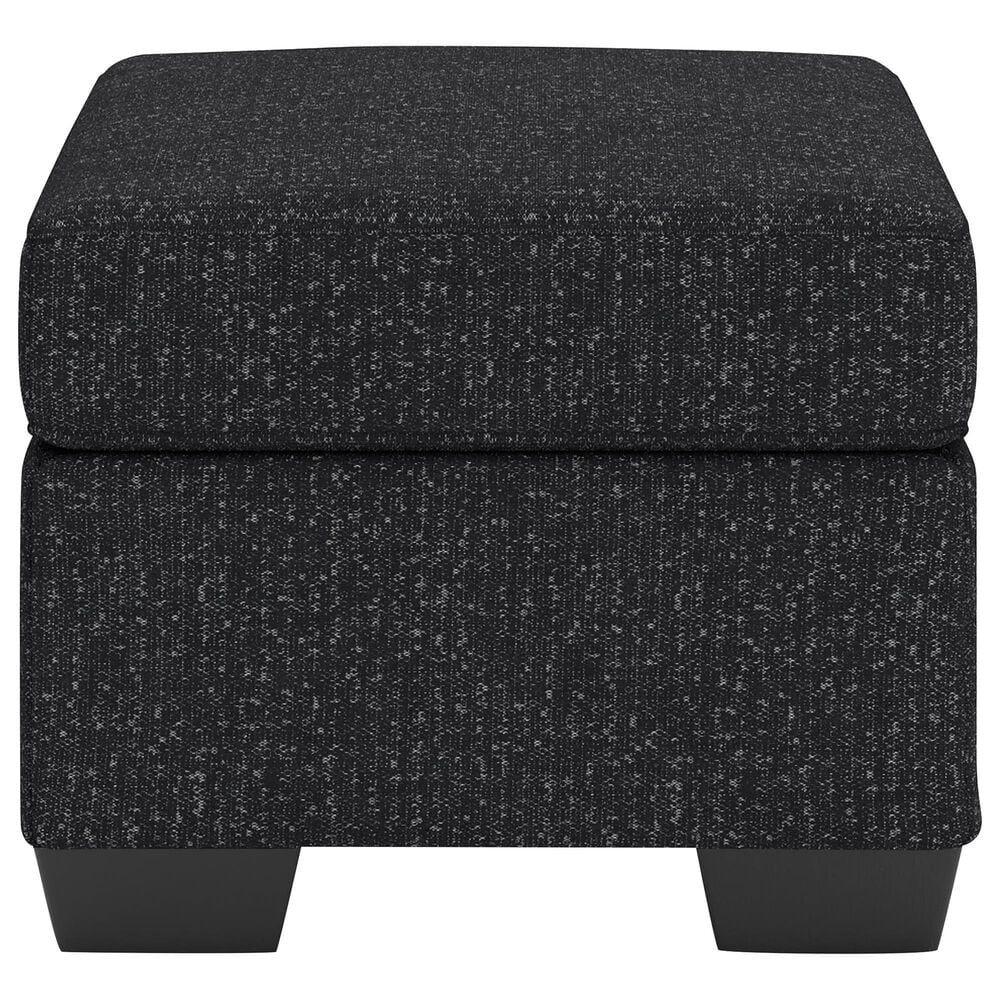 Ashley Jasmine Peaks Ottoman in Coal, , large